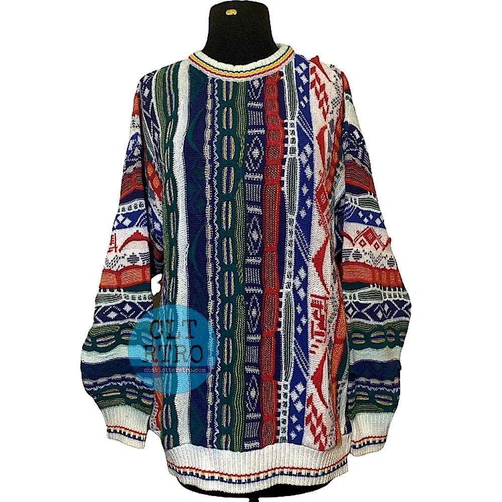 vtg Florence Tricot 3D knit Sweater